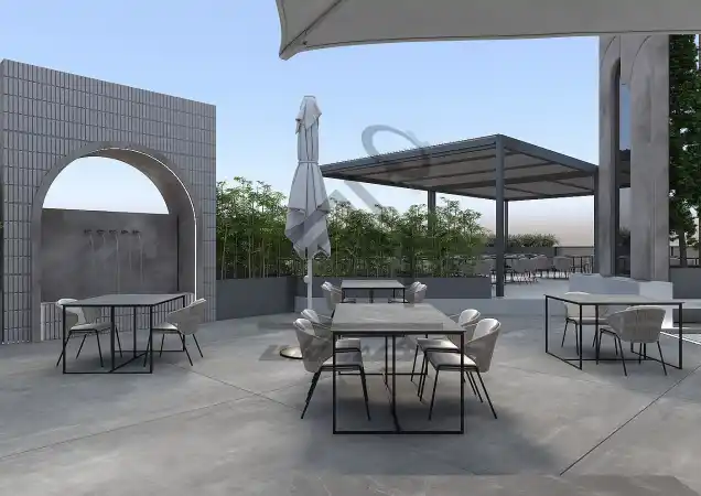 طراحی رستوران فضای باز در شیراز