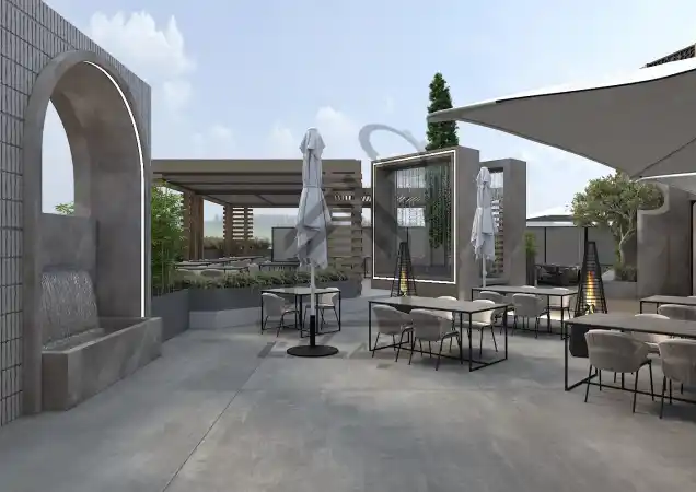 طراحی رستوران فضای باز در شیراز
