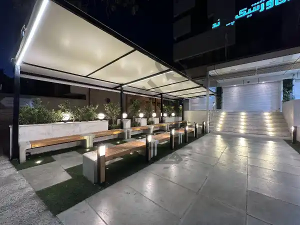 اجرای محوطه آزمایشگاه در شیراز