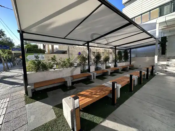 اجرای محوطه آزمایشگاه در شیراز