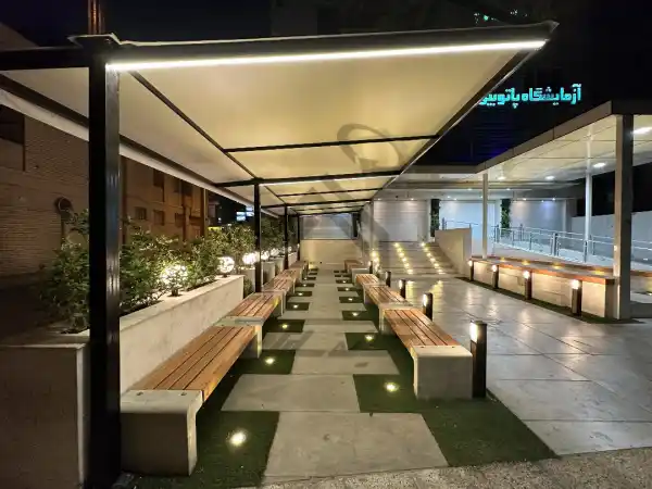 اجرای محوطه آزمایشگاه در شیراز