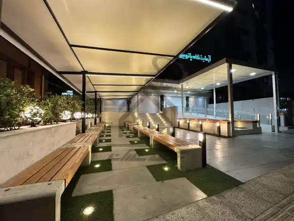 اجرای محوطه آزمایشگاه در شیراز