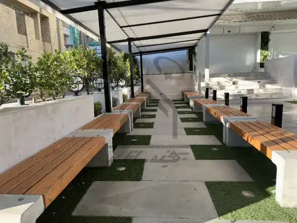 اجرای محوطه آزمایشگاه در شیراز