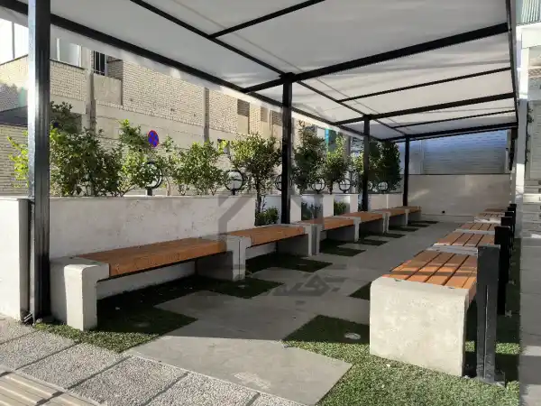 اجرای محوطه آزمایشگاه در شیراز