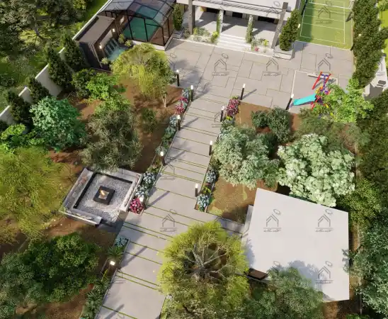 طراحی و اجرای باغ ویلا مدرن در شیراز