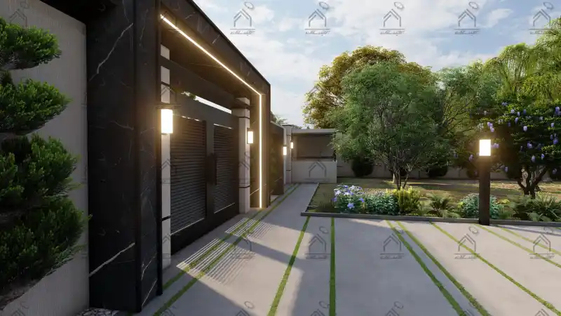 طراحی و اجرای باغ ویلا مدرن در شیراز