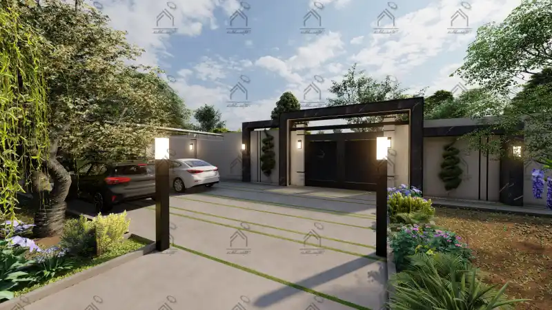 طراحی و اجرای باغ ویلا مدرن در شیراز