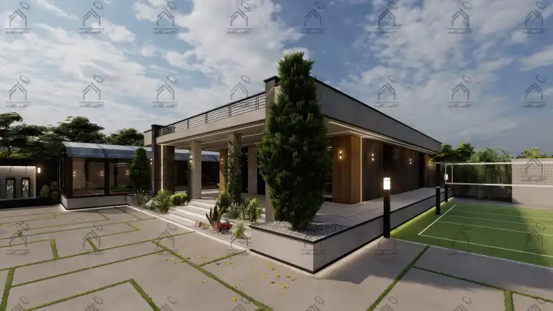 طراحی و اجرای باغ ویلا مدرن در شیراز