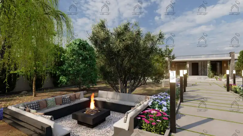 طراحی و اجرای باغ ویلا مدرن در شیراز