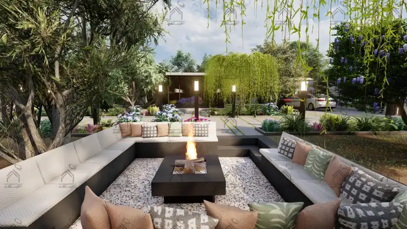 طراحی و اجرای باغ ویلا مدرن در شیراز