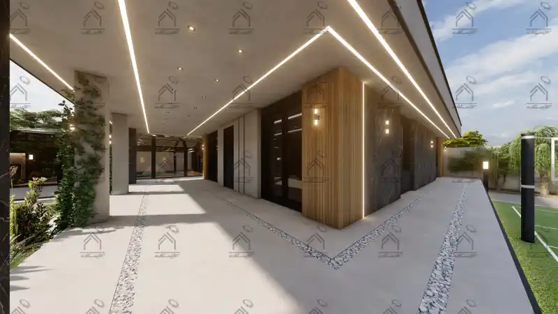 طراحی و اجرای باغ ویلا مدرن در شیراز