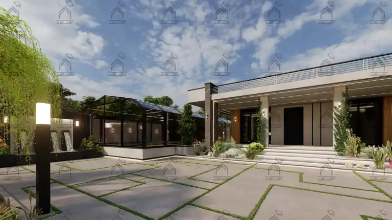 طراحی و اجرای باغ ویلا مدرن در شیراز