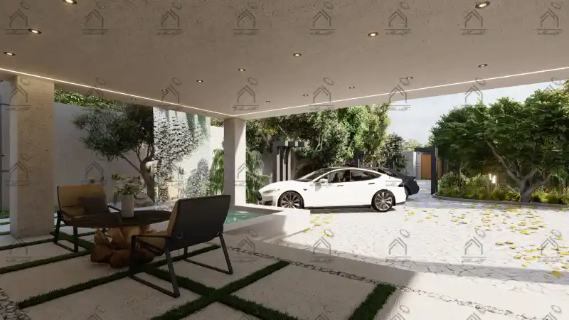 طراحی و اجرای باغ ویلا مدرن در شیراز