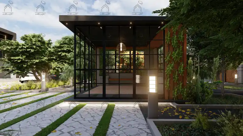 طراحی و اجرای باغ ویلا مدرن در شیراز