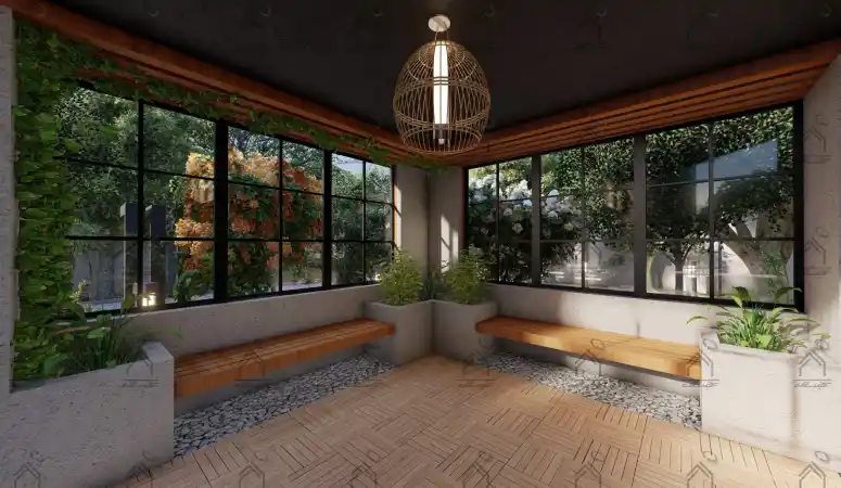 طراحی و اجرای باغ ویلا مدرن در شیراز