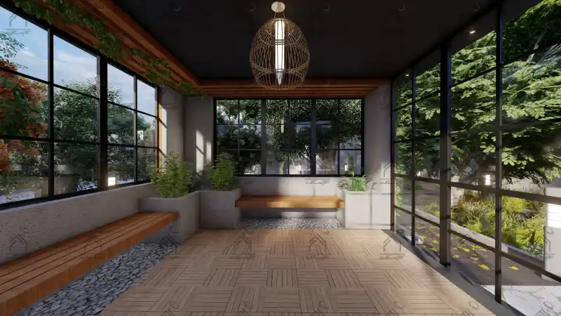 طراحی و اجرای باغ ویلا مدرن در شیراز