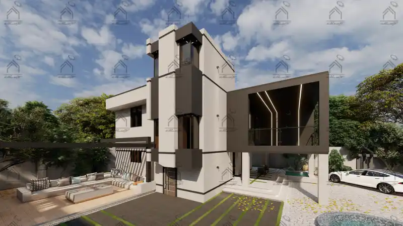 طراحی و اجرای باغ ویلا مدرن در شیراز