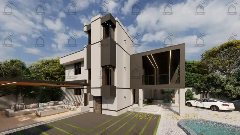 طراحی و اجرای باغ ویلا مدرن در شیراز