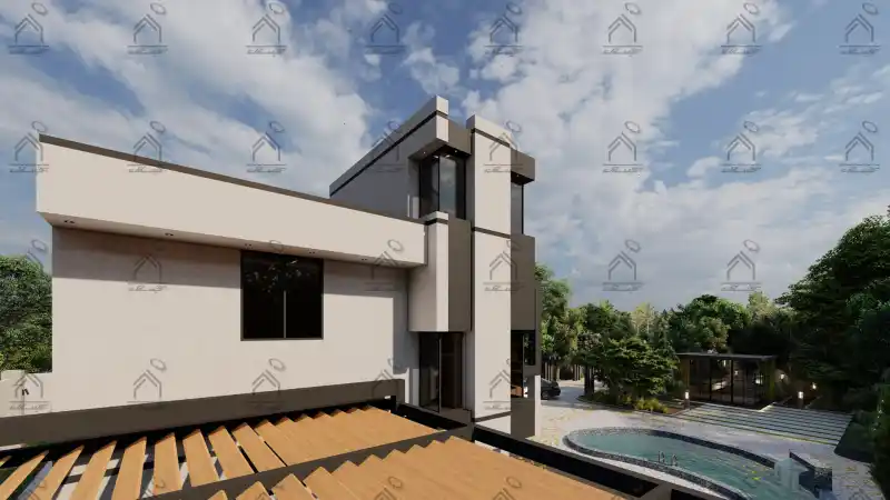 طراحی و اجرای باغ ویلا مدرن در شیراز