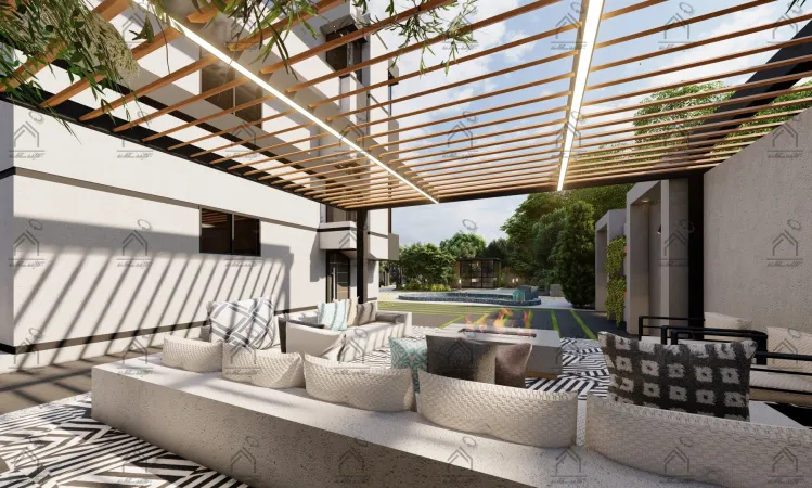 طراحی و اجرای باغ ویلا مدرن در شیراز