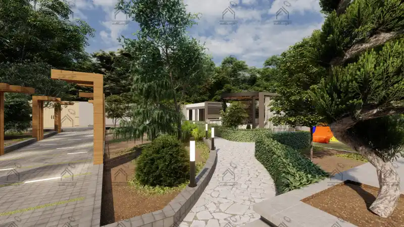 طراحی باغ ویلا مدرن در شیراز