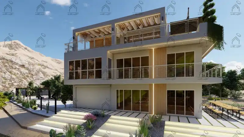 طراحی و اجرای باغ ویلا درشیراز