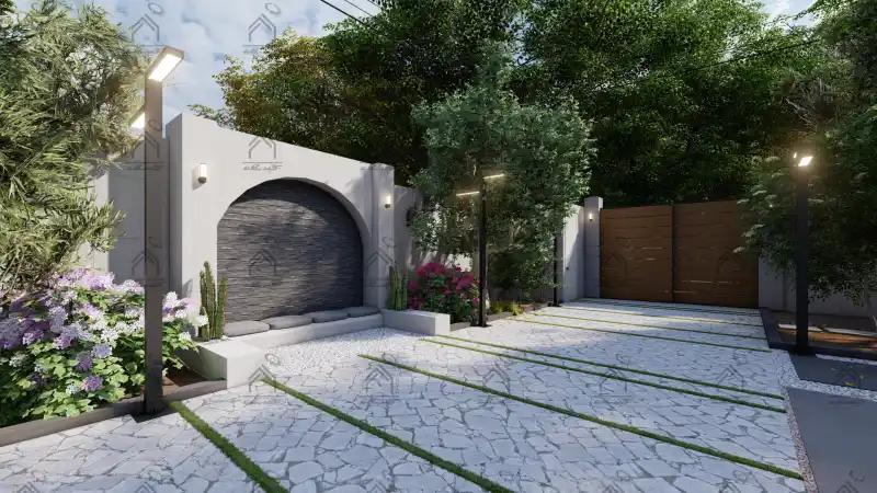 طراحی و اجرا باغ ویلا مدرن در شیراز