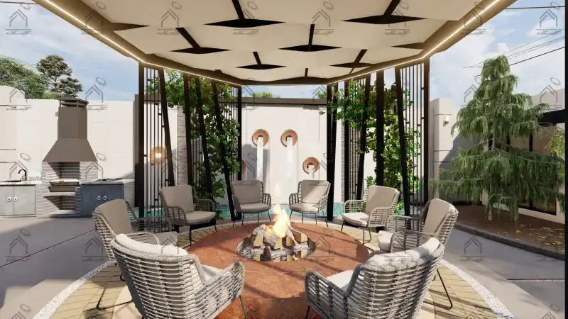 طراحی و اجرا باغ ویلا مدرن در شیراز