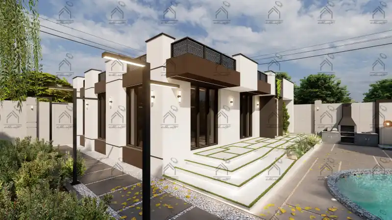 طراحی و اجرا باغ ویلا مدرن در شیراز