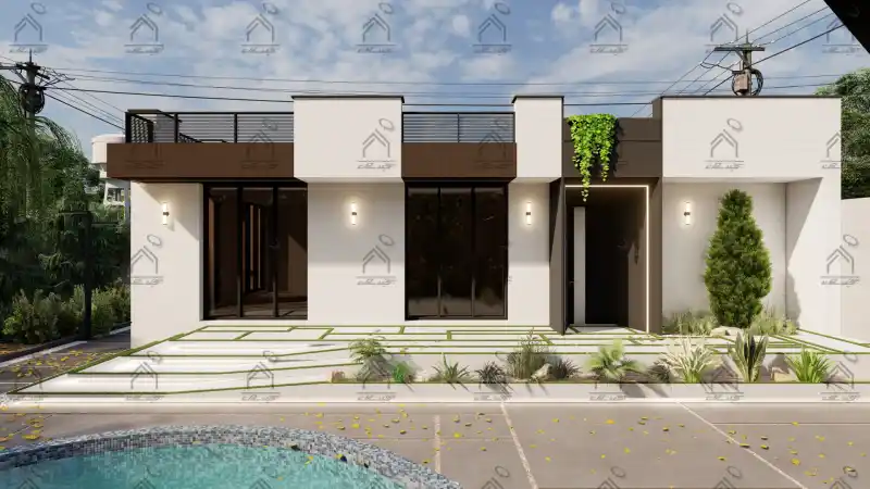 طراحی و اجرا باغ ویلا مدرن در شیراز