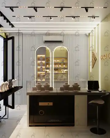 طراحی دکور طلافروشی در شیراز