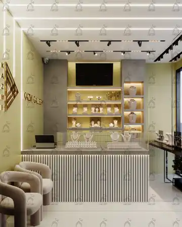 طراحی دکور طلافروشی در شیراز