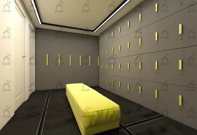 طراحی دکور باشگاه بدن سازی در شیراز