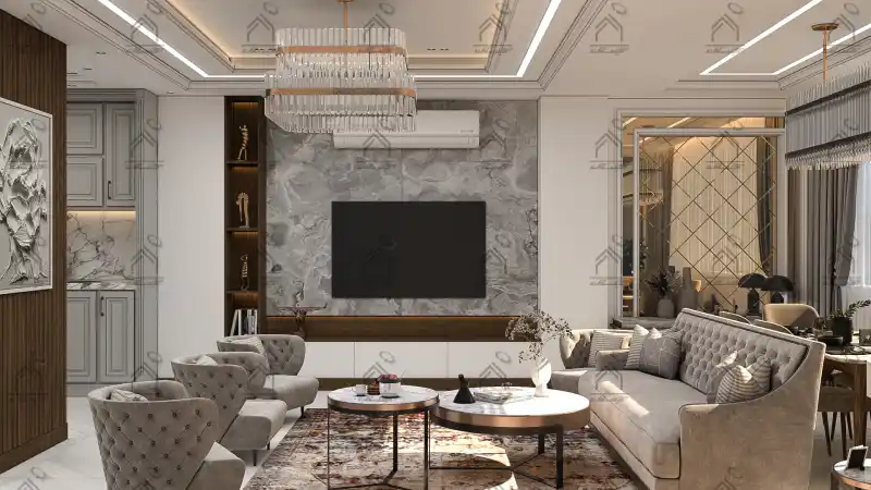 طراحی دکور داخلی نئوکلاسیک در شیراز