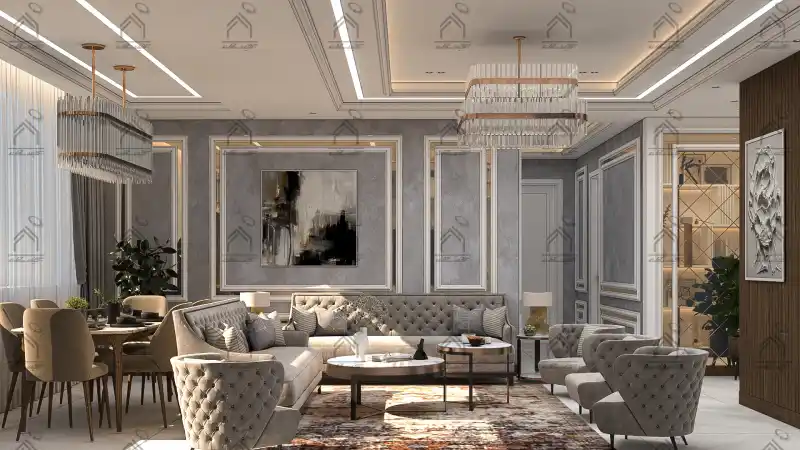 طراحی دکور داخلی نئوکلاسیک در شیراز