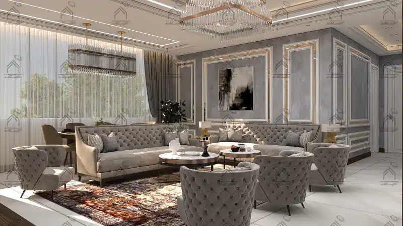 طراحی دکور داخلی نئوکلاسیک در شیراز