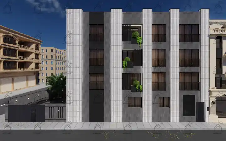 طراحی نما مسکونی مدرن در شیراز