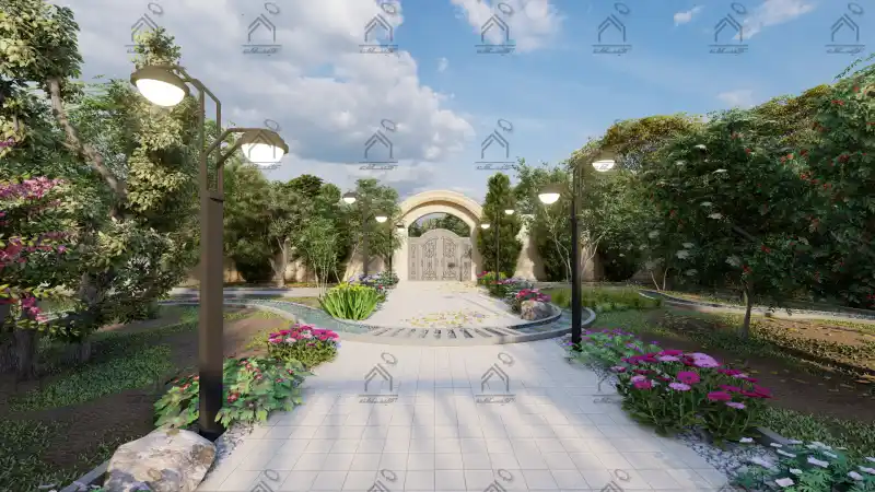 طراحی و اجرای باغ ویلا در شیراز