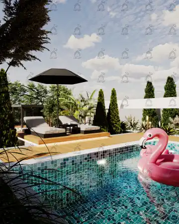 طراحی باغ ویلا مدرن در شیراز