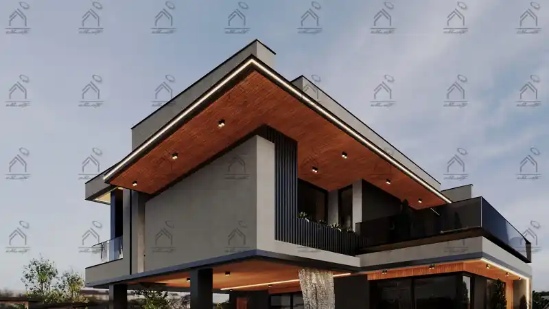 طراحی باغ ویلا مدرن در شیراز