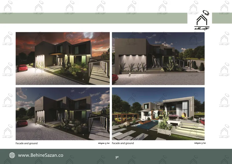 پورتفولیو طراحی و معماری باغ ویلا