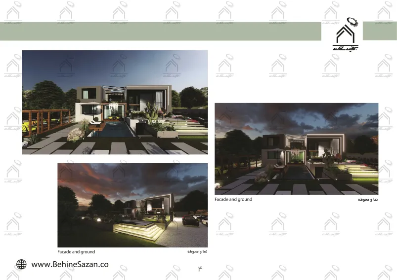 پورتفولیو طراحی و معماری باغ ویلا