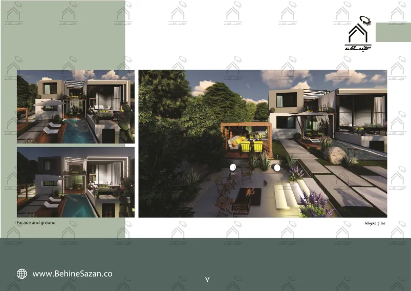 پورتفولیو طراحی و معماری باغ ویلا