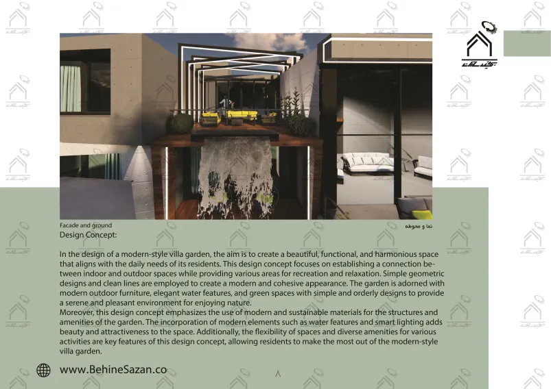 پورتفولیو طراحی و معماری باغ ویلا