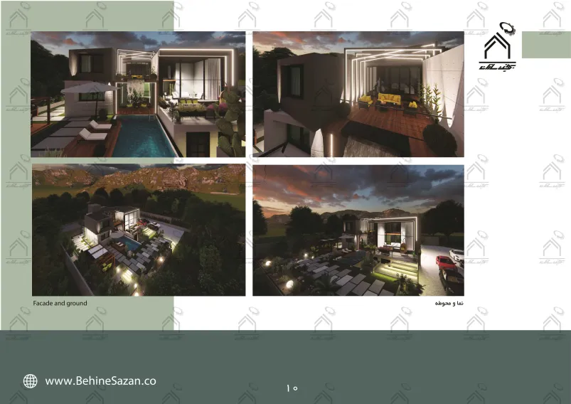 پورتفولیو طراحی و معماری باغ ویلا
