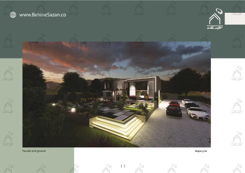 پورتفولیو طراحی و معماری باغ ویلا