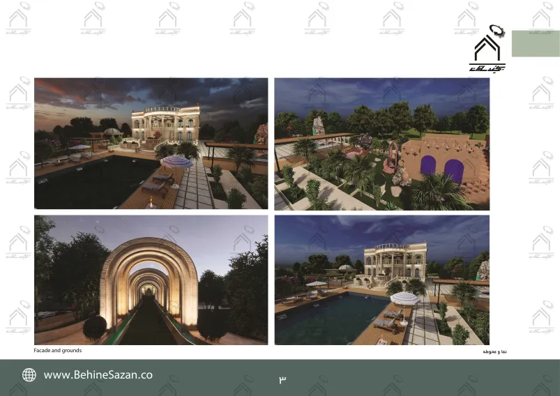 پورتفولیو طراحی و معماری باغ ویلا