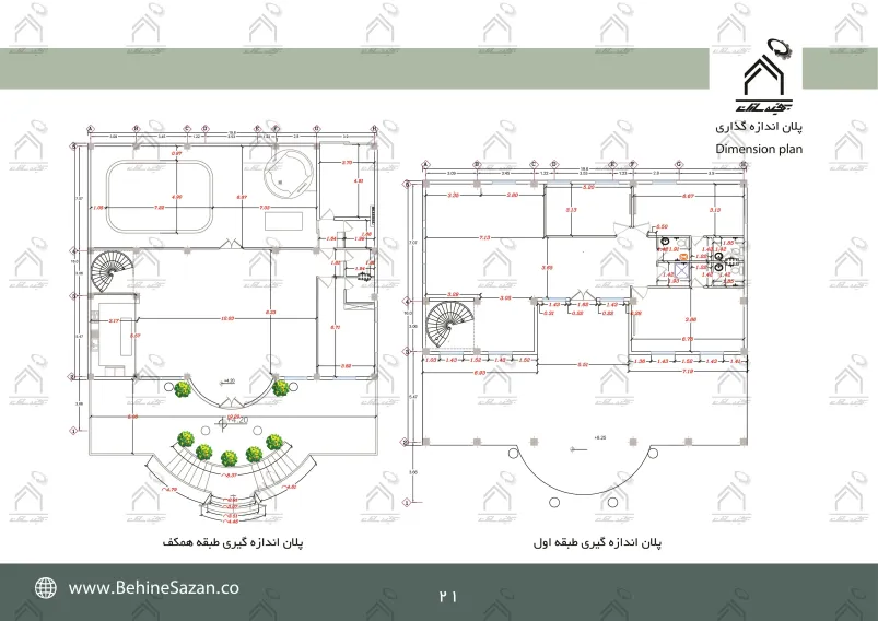 پورتفولیو طراحی و معماری باغ ویلا