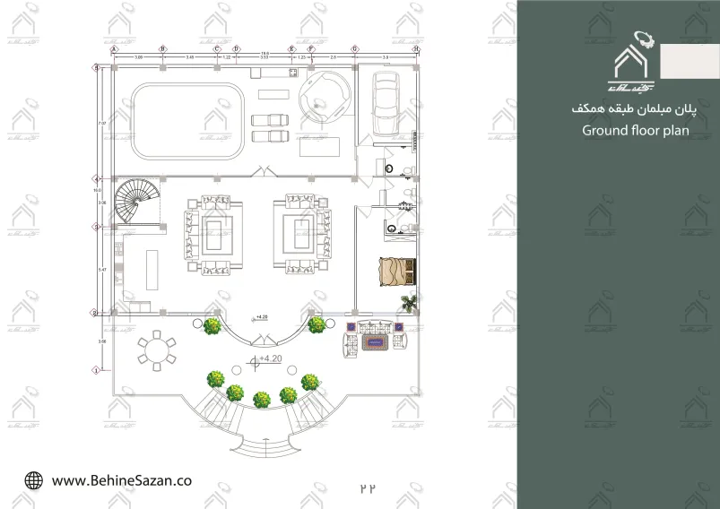 پورتفولیو طراحی و معماری باغ ویلا