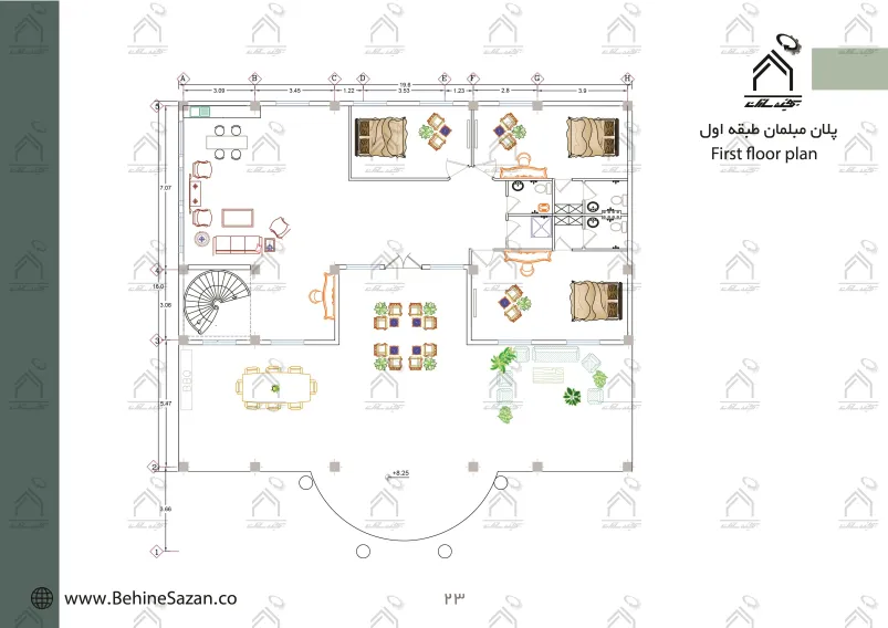 پورتفولیو طراحی و معماری باغ ویلا